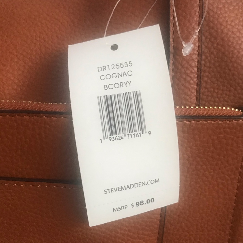 Steve Madden cognac bcoryy women’s handbag - Picture 3 of 6